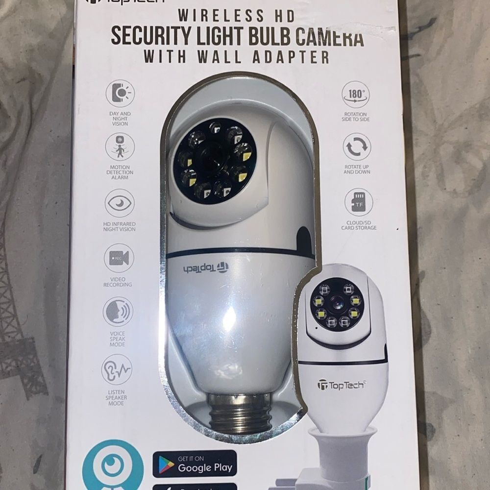 Top Tech Security Light Bulb Camera